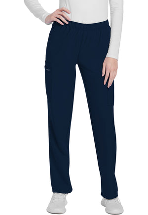 Women's 3-Pocket Pull-on Slim Leg Scrub Pants (CK281) PETITE