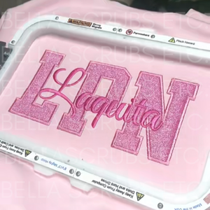 Personalized Embroidered Glitter Healthcare Sweatshirt